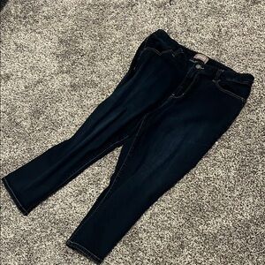 Women's dark blue  crops
